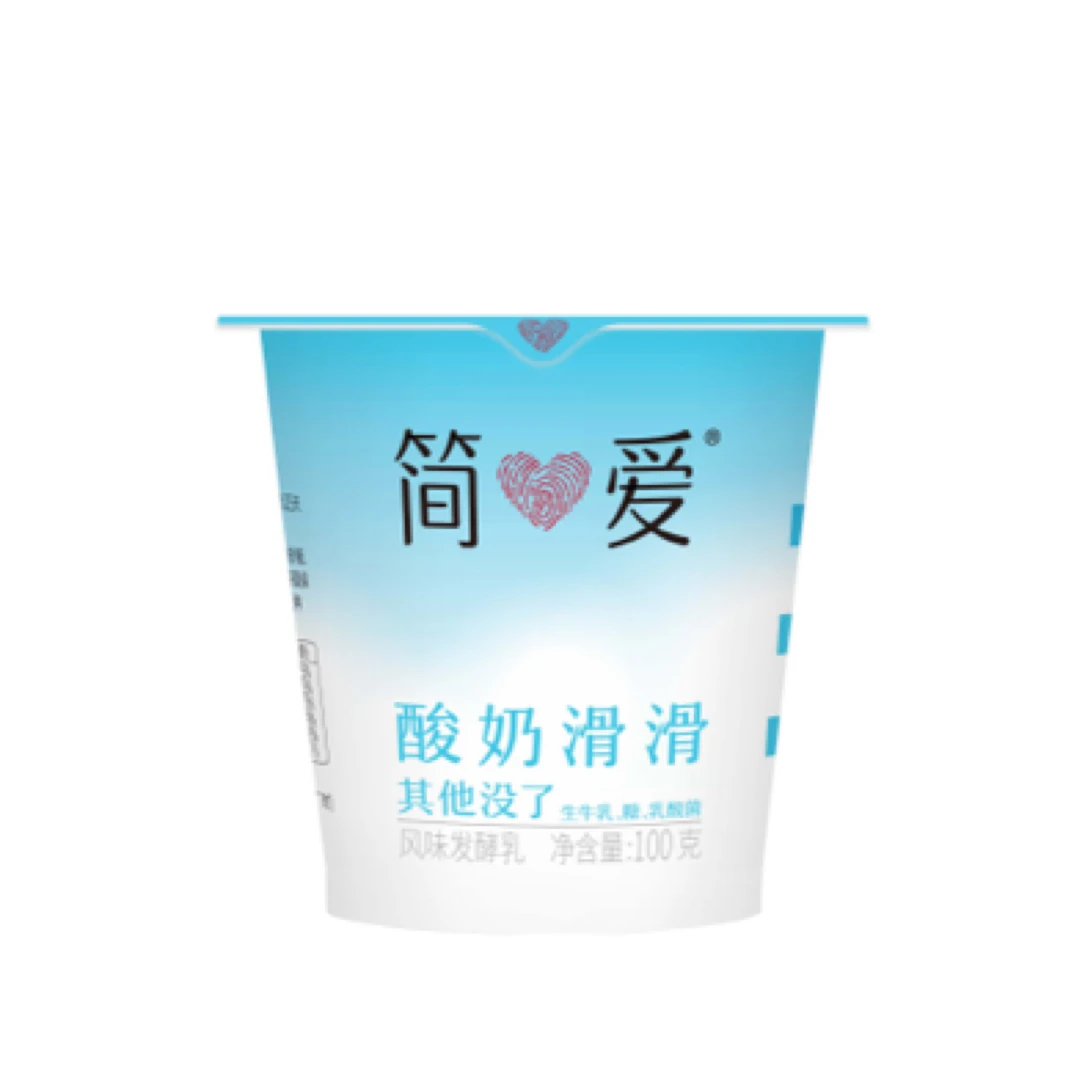 简爱酸奶滑滑原味风味发酵乳生牛乳奶源儿童酸奶
