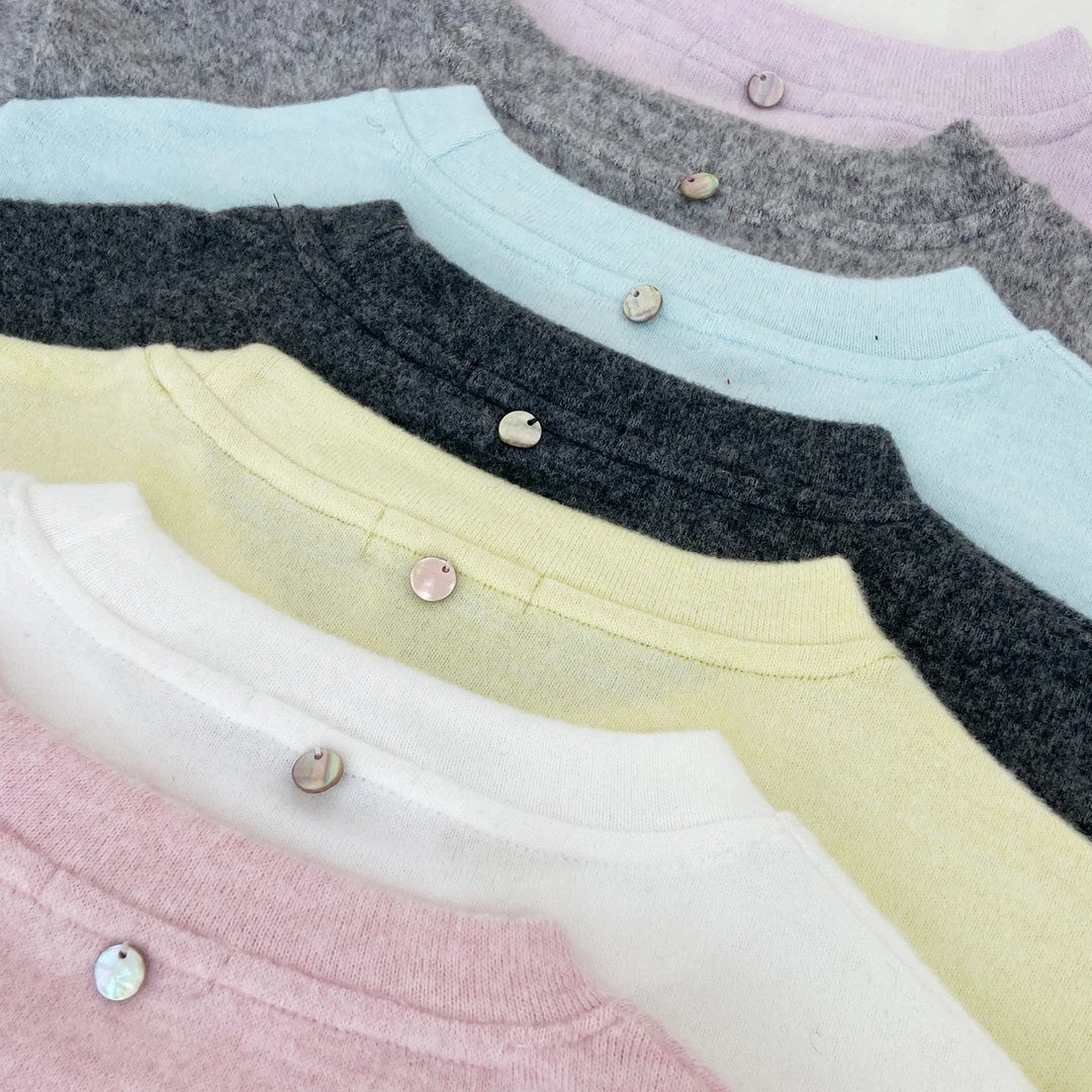 [鸡蛋家-短袖】毛茸茸贝壳外穿内搭T恤短袖