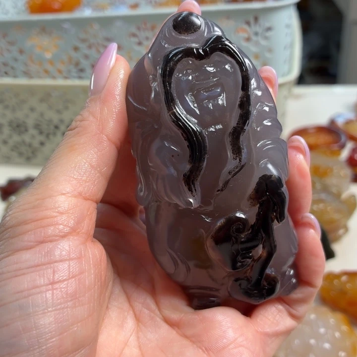 玛瑙/玉髓未镶嵌吊坠(不含链)