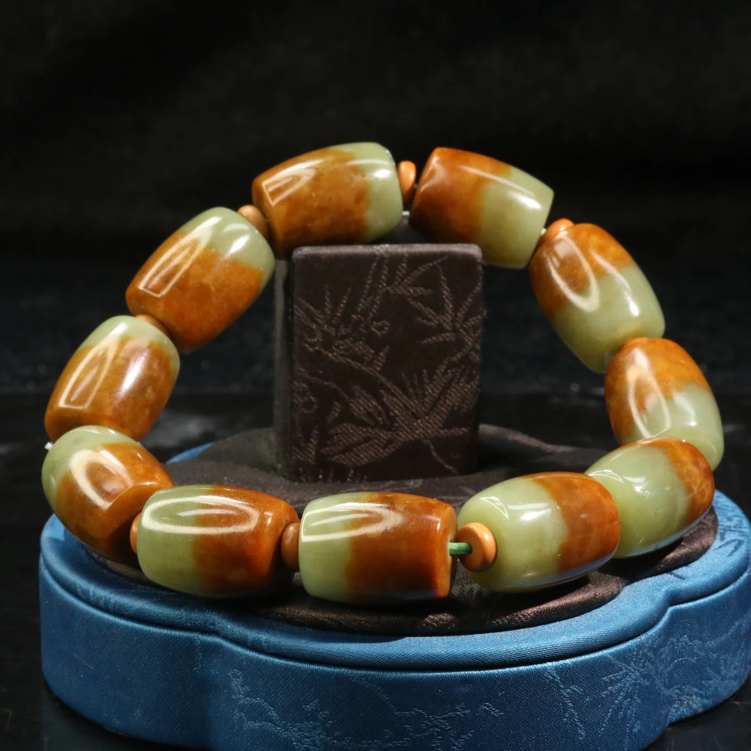 17和田玉手串/000219保利厦门拍卖