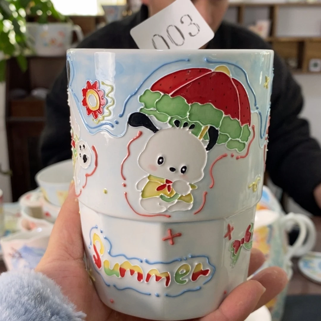 瓷片景德镇釉下彩手绘