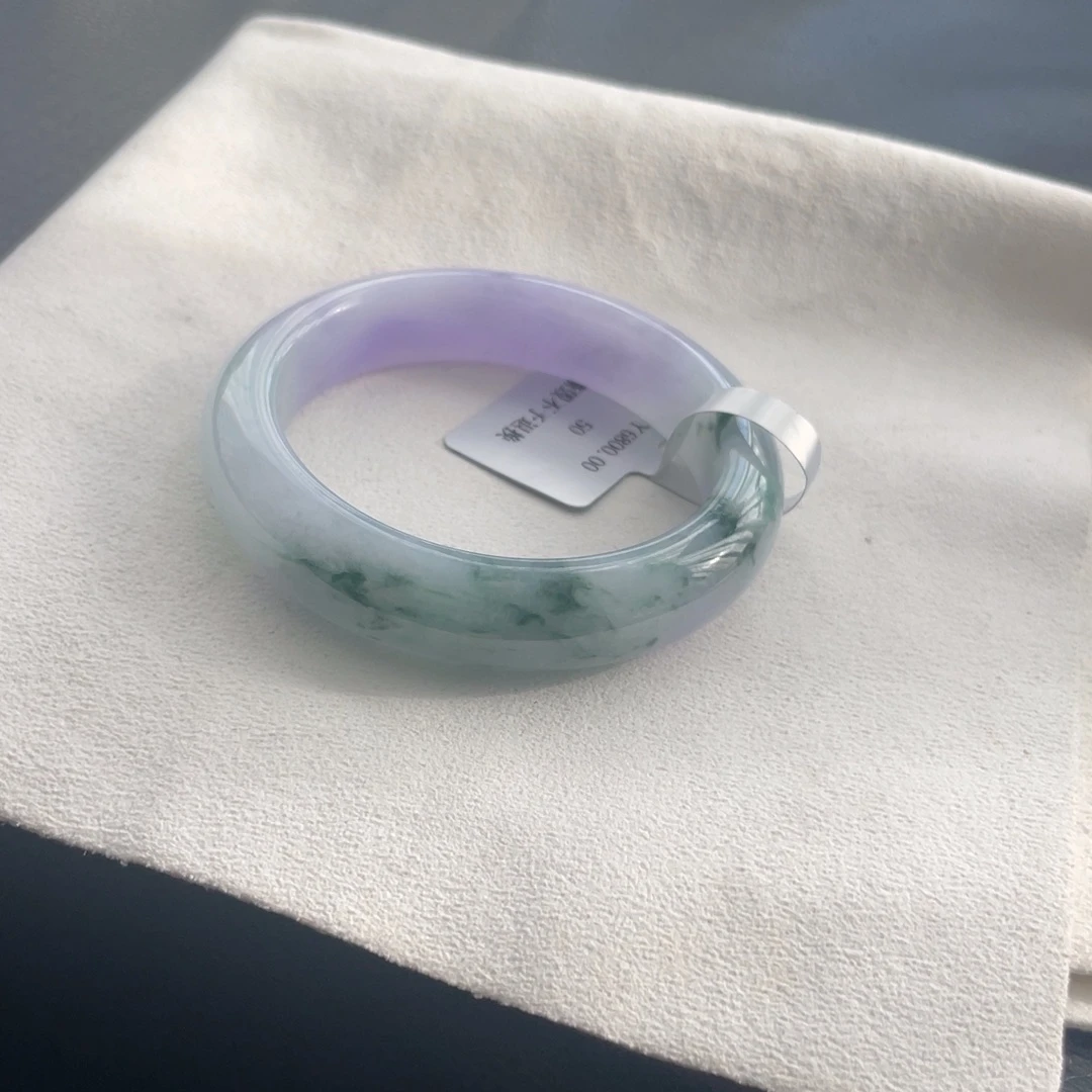 翡翠未镶嵌手镯纹50