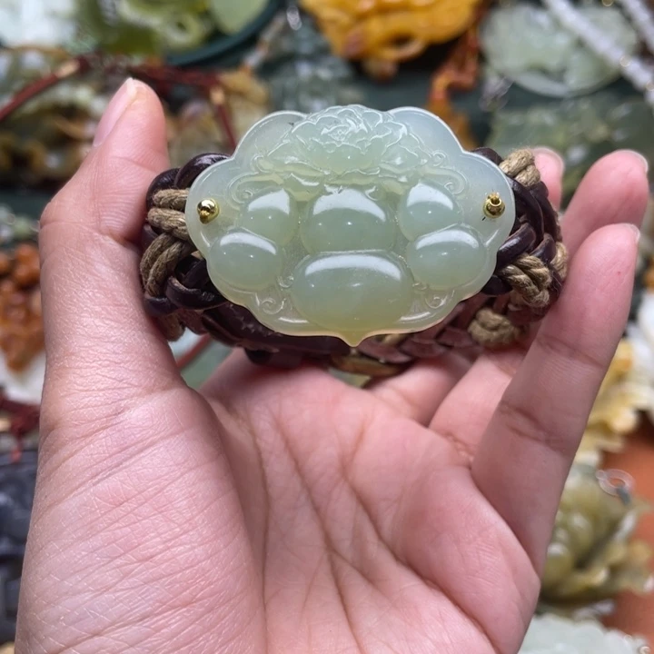 蛇纹石玉手牌合金