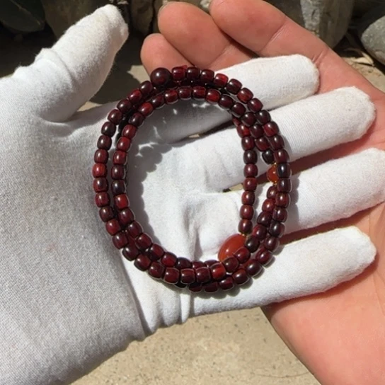 檀香紫檀（小叶紫檀）全陈化老料把件串