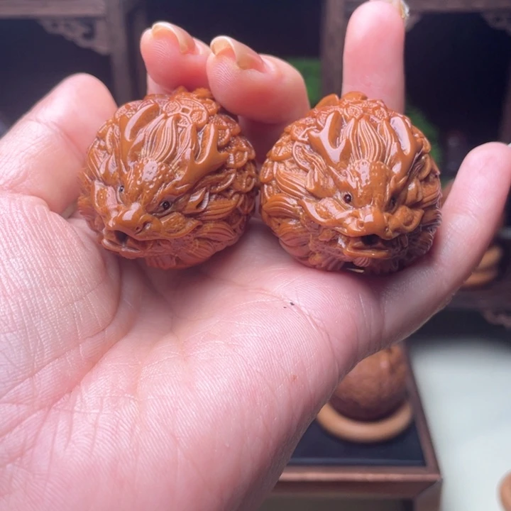 吊坠橄榄核金币龙龟手球3.5