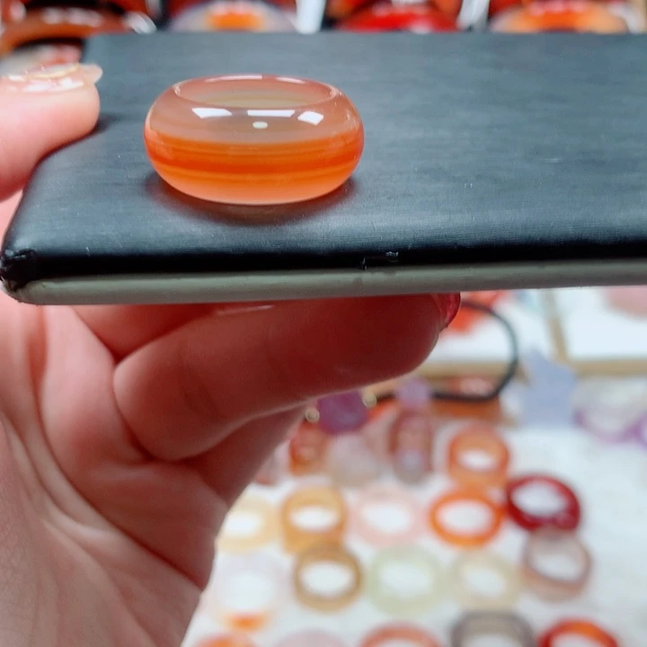 玛瑙/玉髓戒指未镶嵌用****6