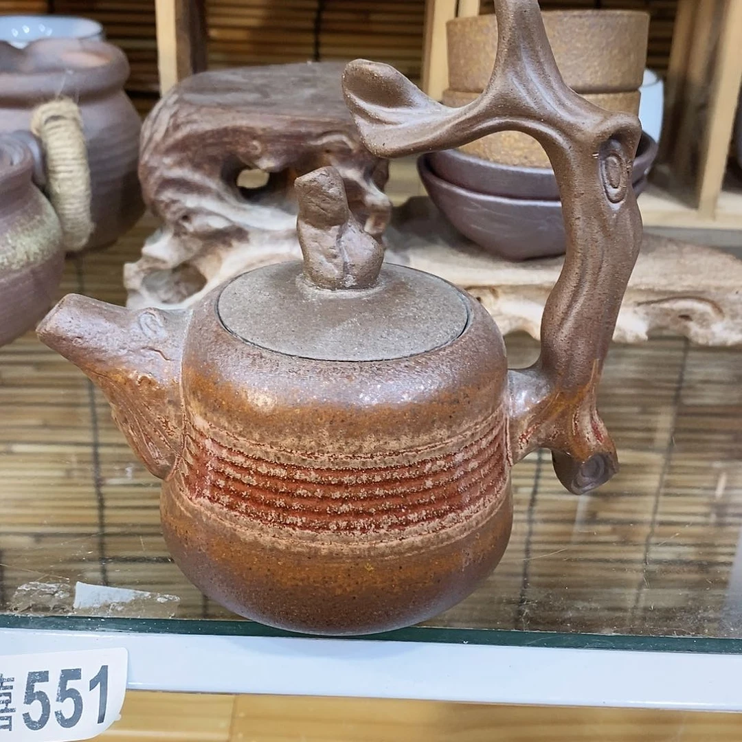 粗陶志野柴烧茶器