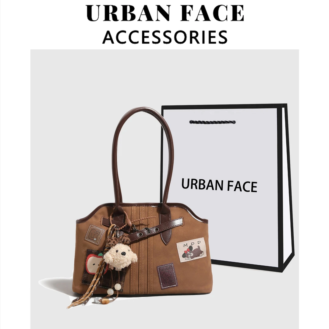URBAN FACE复古小众单肩腋下包新款秋冬超火大容量百搭通勤手提包