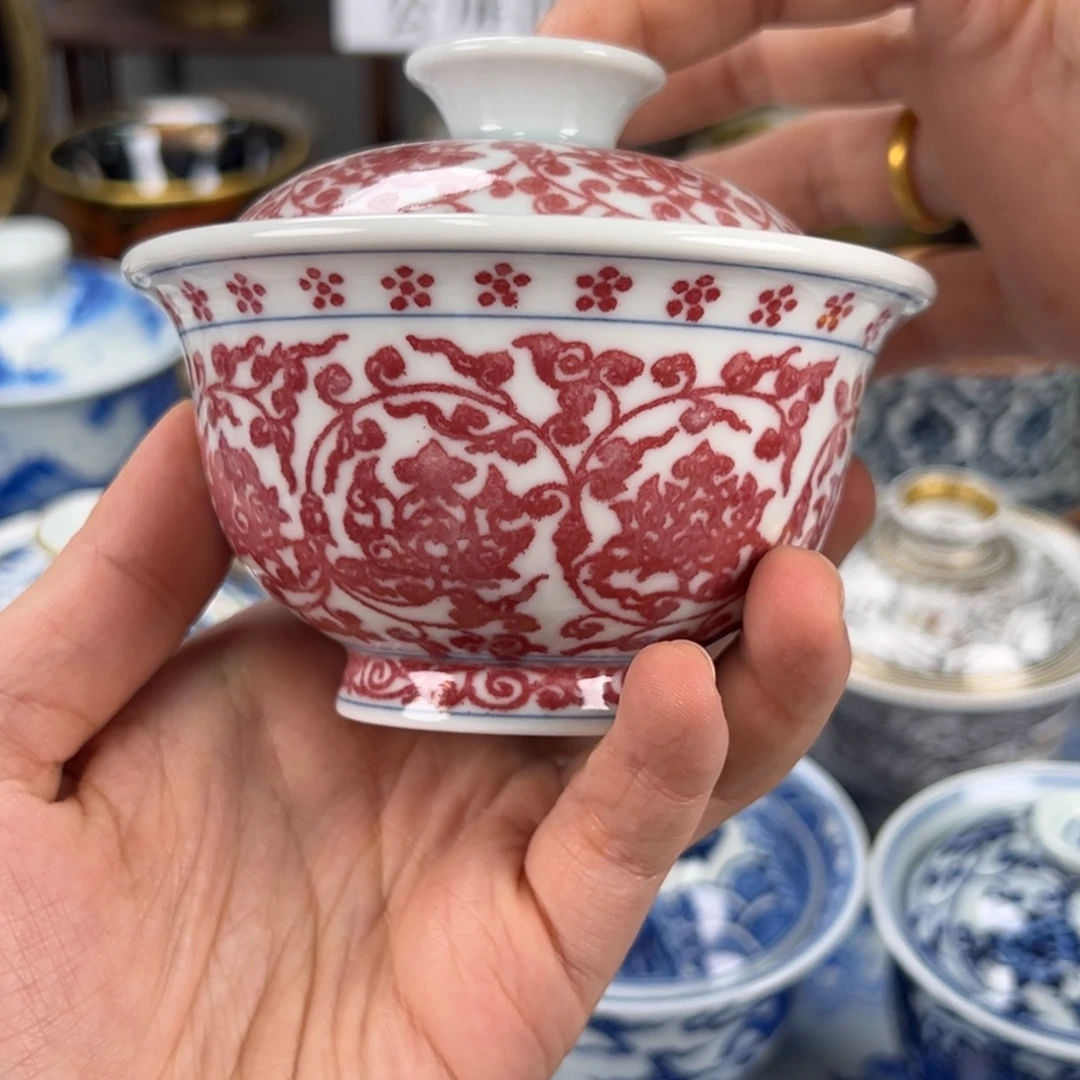 锅***1瓷片景德镇手工手绘陶瓷