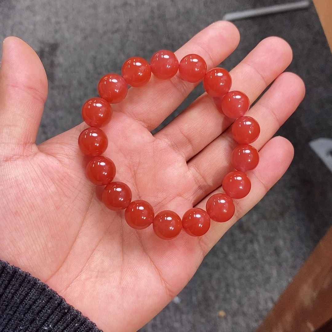 南红玛瑙手链未镶嵌