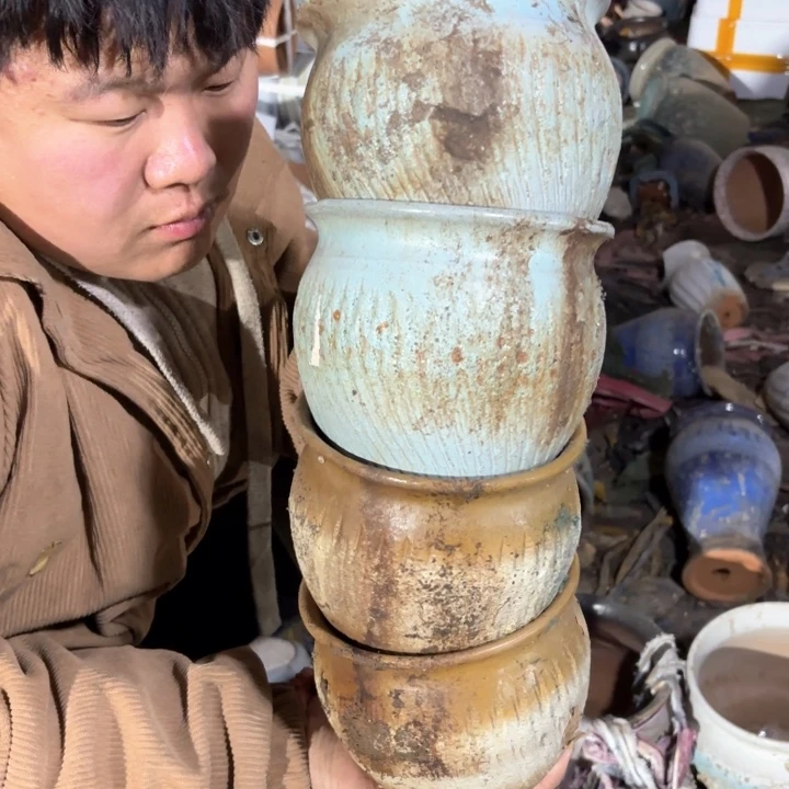 红陶口径 高度 花盆14 13