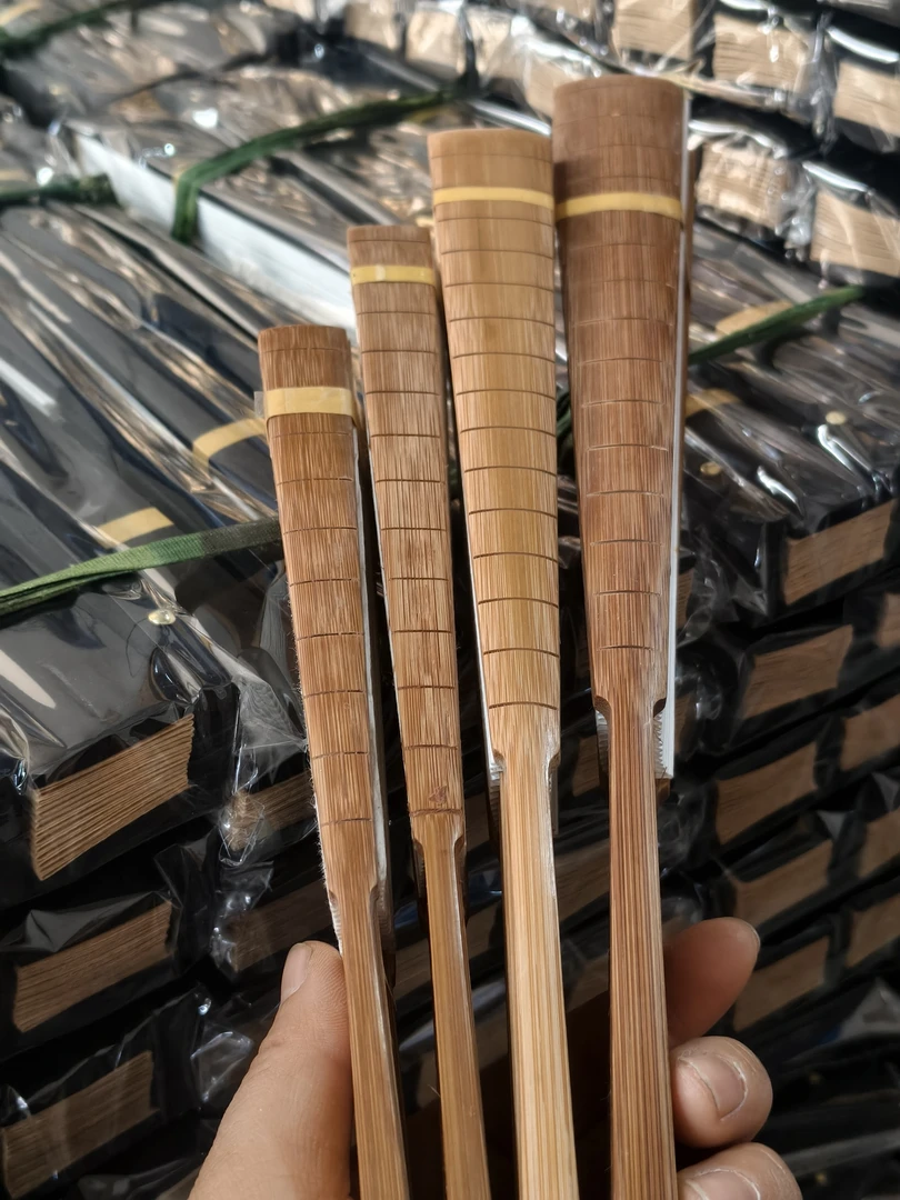 【7.8.9.10寸竹节折扇】宣纸折扇空白书法国画扇洒金来图定制