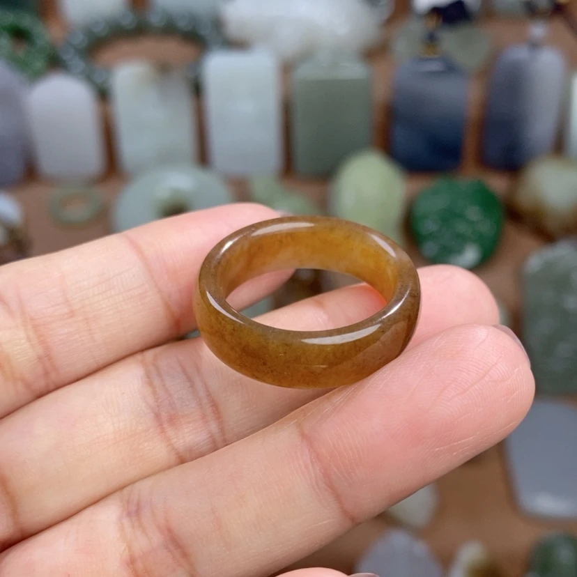 【闪购商品】未镶嵌戒圈和田玉（糖玉）愛***梅