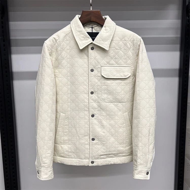 AK-9 男女情侣秋季新款米白色百搭休闲潮流翻领棉服 00115
