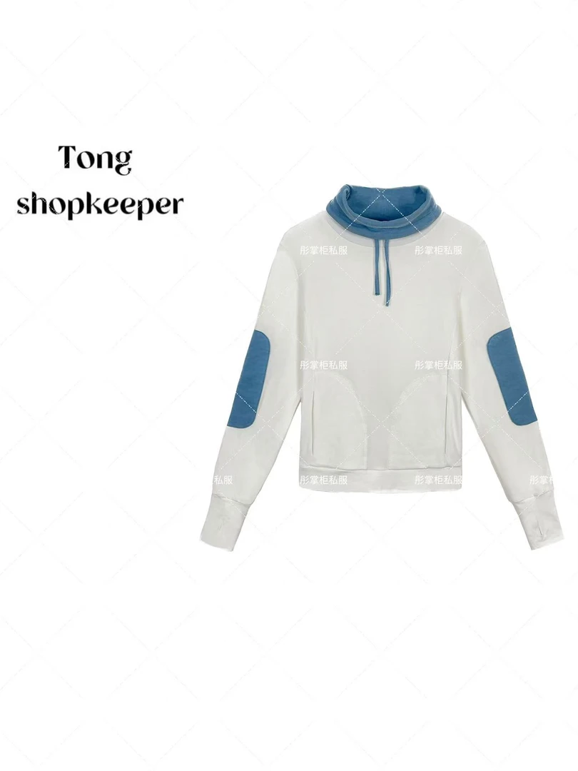 QJ/彤掌柜1681367 25春季新款抽绳简约口袋百搭上衣