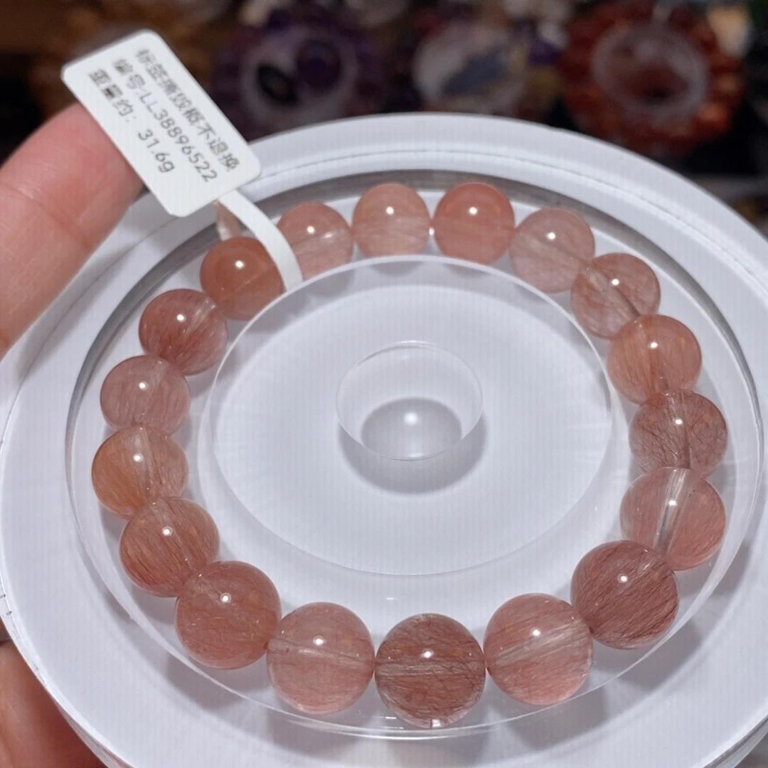 未镶嵌手链水晶F粉兔毛10.8