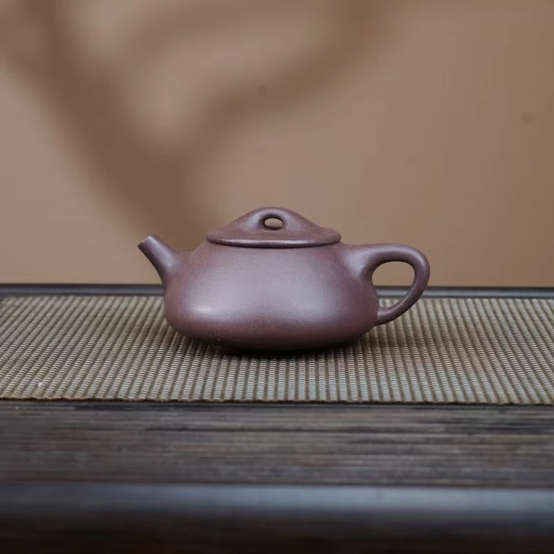 LHB满砂天青【景舟石瓢300CC】宜兴黄龙山原矿手工紫砂壶