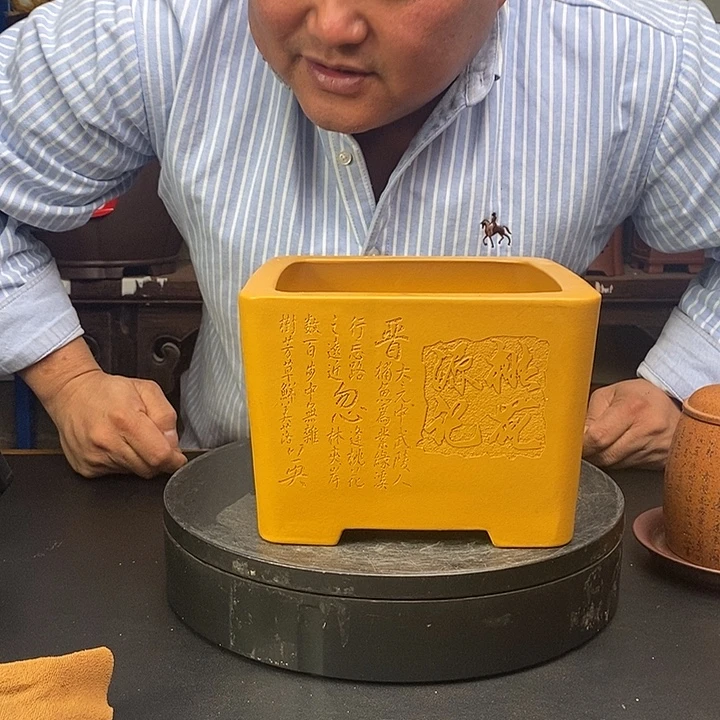 紫砂花盆货号一只TW933