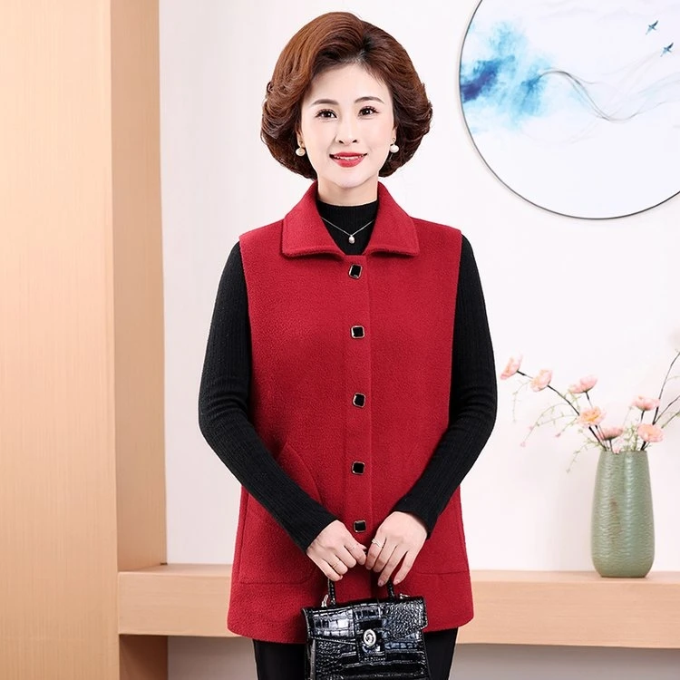 早春新款加肥加大宽松舒适洋气减龄的妈妈开衫马甲！