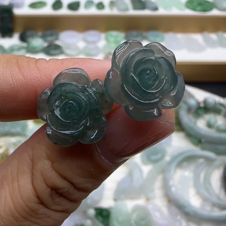 未镶嵌手链翡翠耳钉
