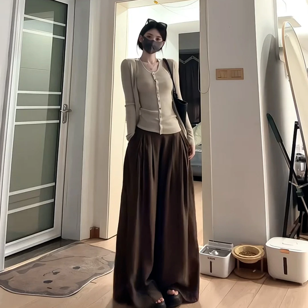 2025超火ootd穿搭一整套早秋季女装针织开衫吊带背心上衣两件套装