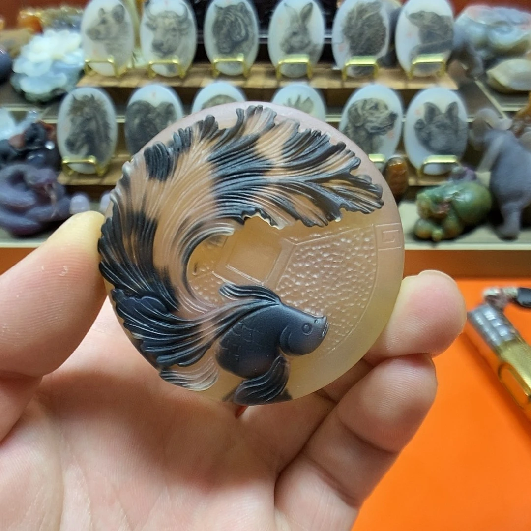 玛瑙/玉髓颈饰未镶嵌开*