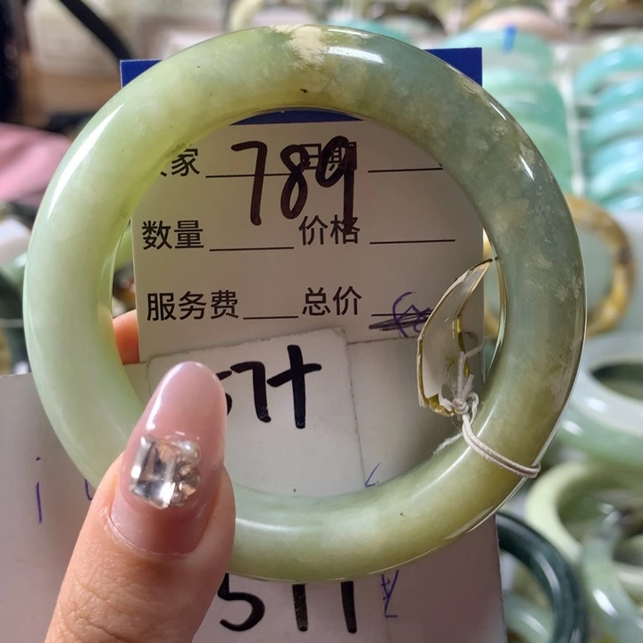 蛇纹石玉手镯未镶嵌789