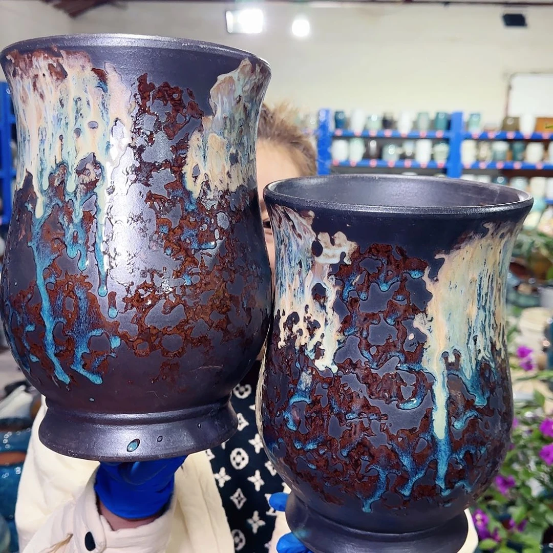 花盆紫砂高25口17