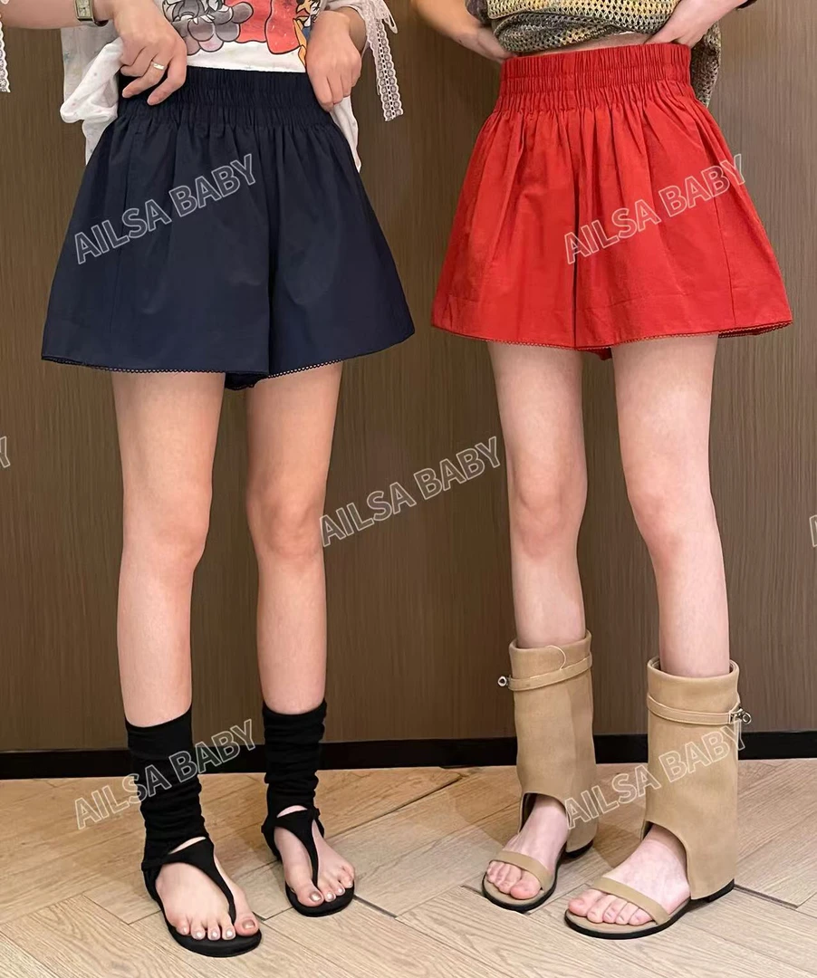 【AILSA BABY】（清仓）欧货松紧腰花边短裤/41704A