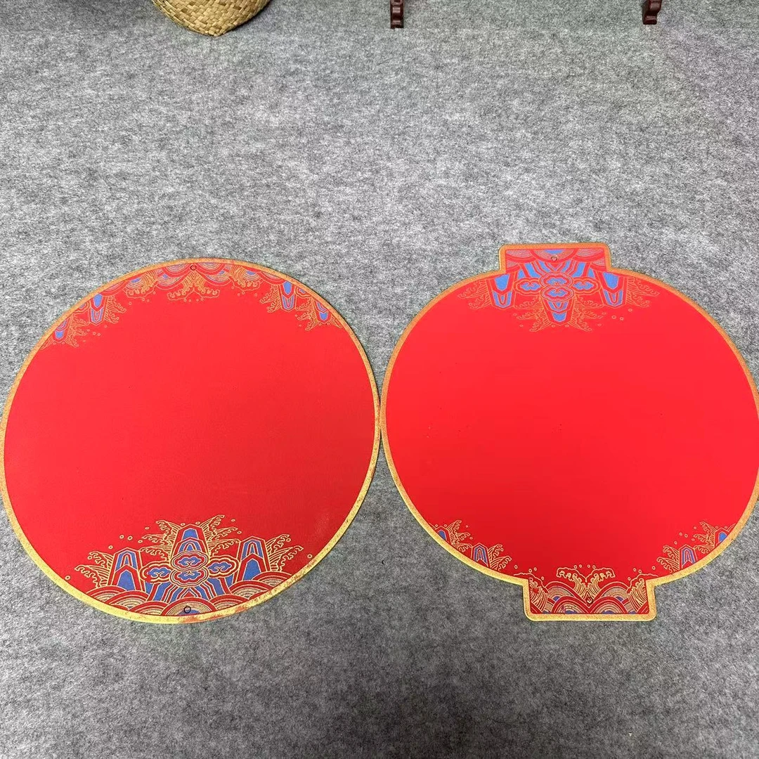 【万年红福卡】加厚万年红福卡 宫灯 圆形 灯笼