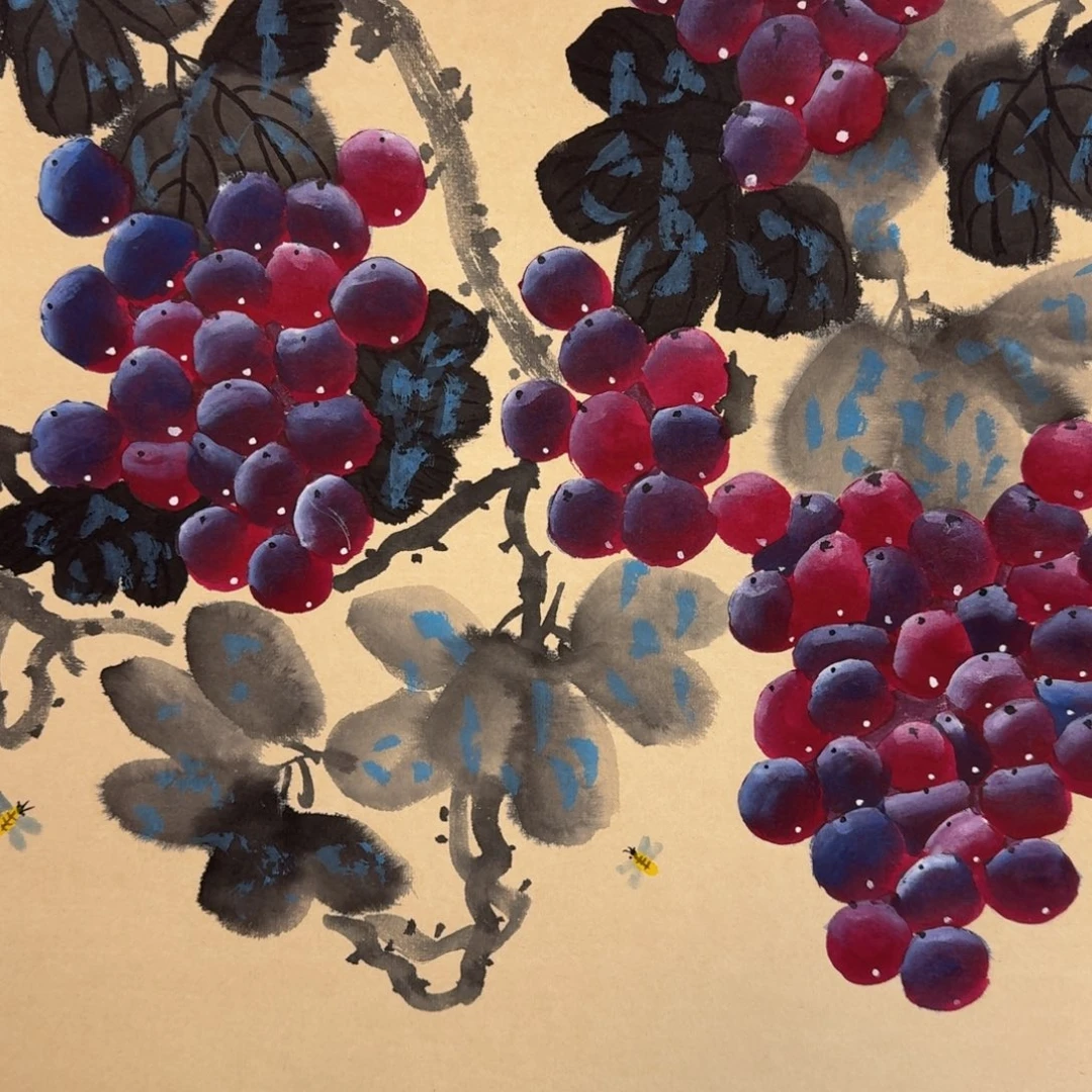 国画国画作品山水花鸟纯手绘