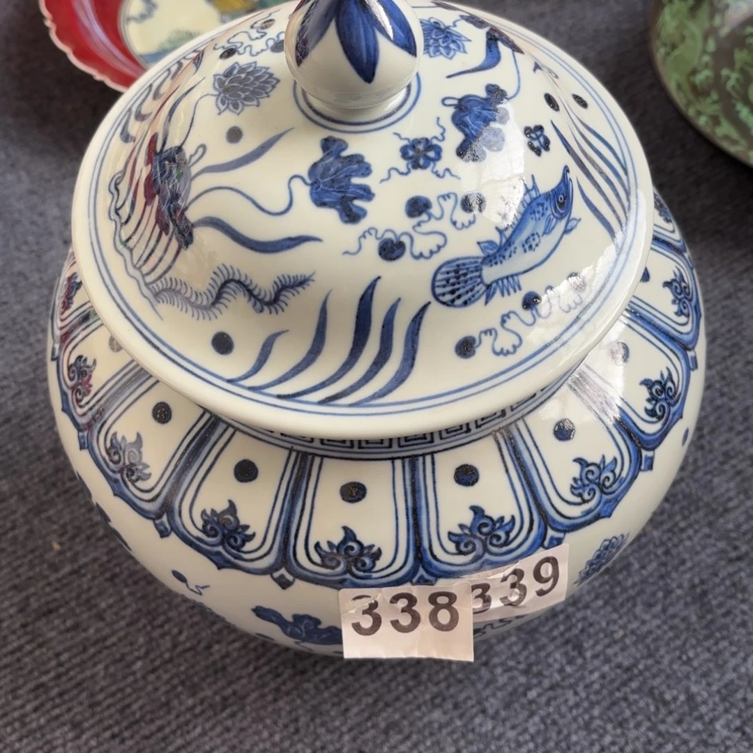 金***荷摆件陶瓷器111瓷器