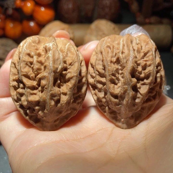 把件文玩核桃东北楸子小雪33