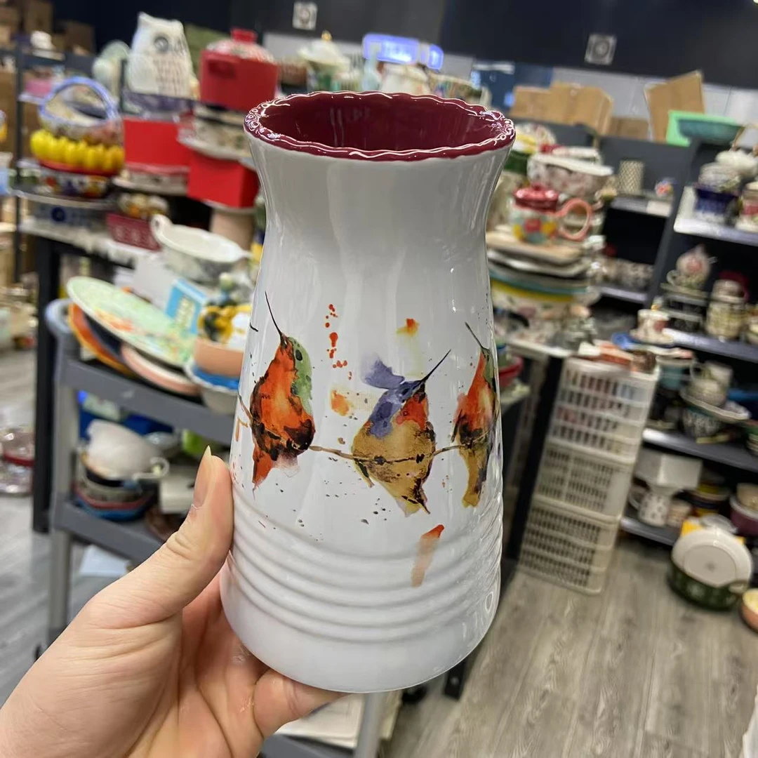 蜂鸟-花瓶（内红）