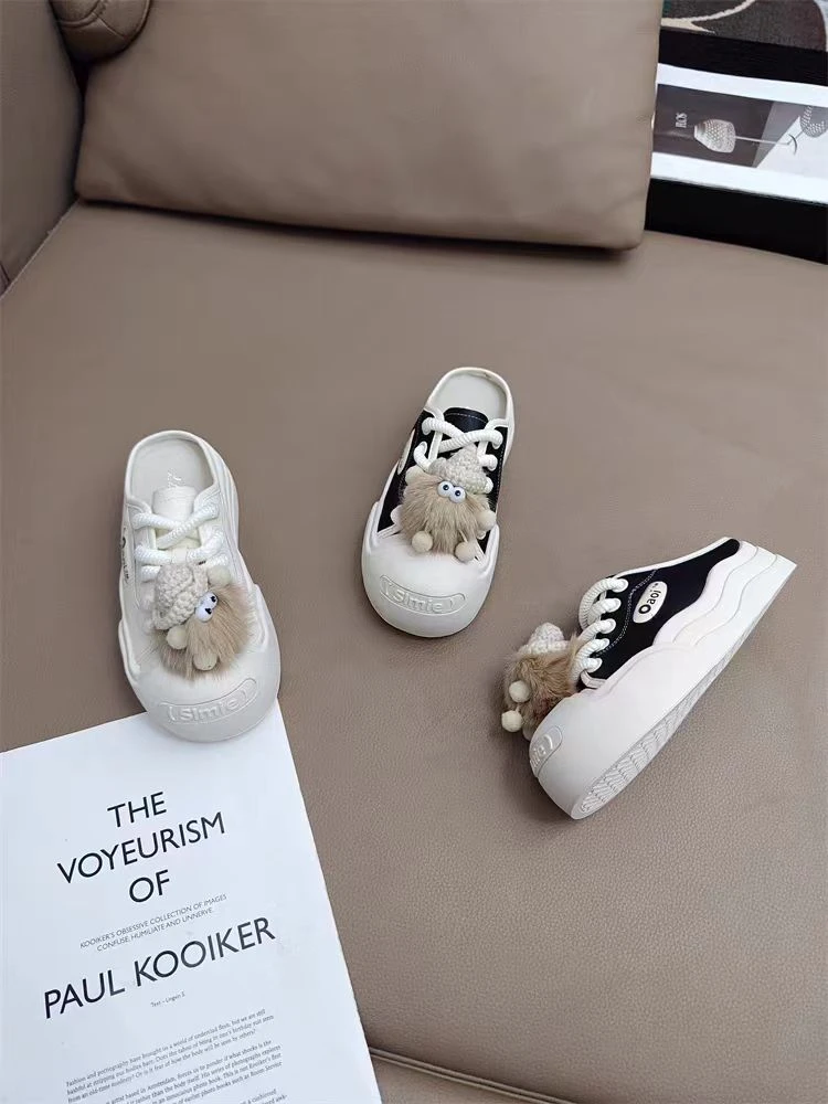 603-8新款包头半托厚底增高一脚蹬休闲半托