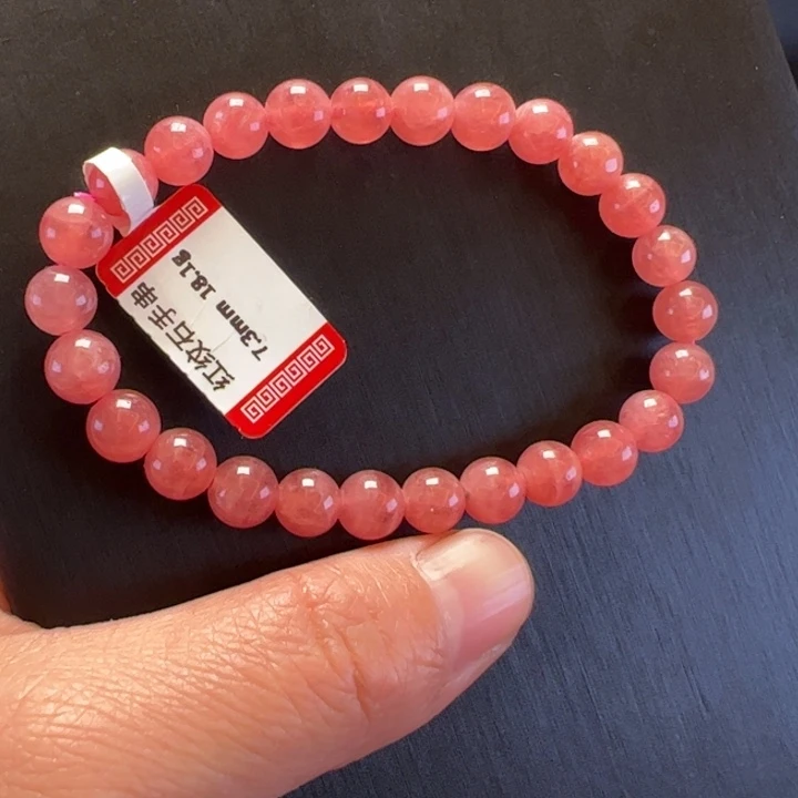 菱锰矿（红纹石）手串未镶嵌