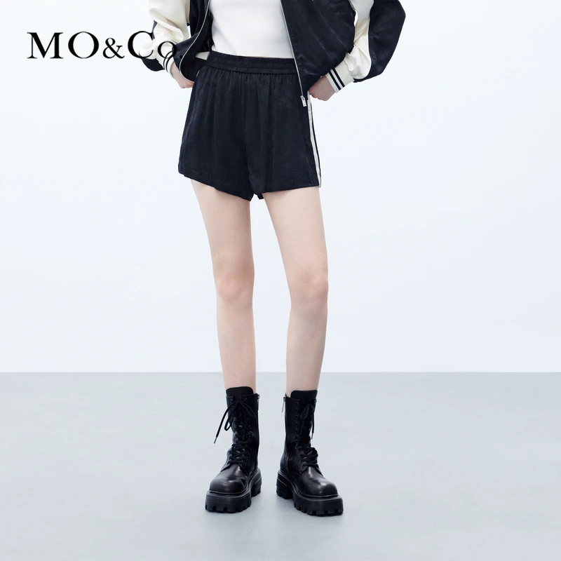 【赵老板专属】MOCO秋含桑蚕丝老花提花运动短裤休闲裤MBC3SOT015