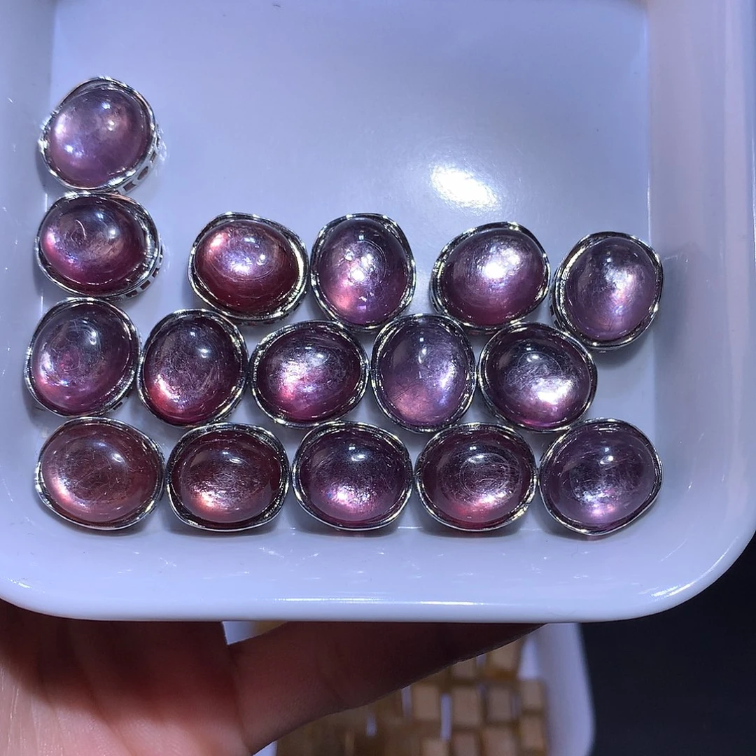 水晶吊坠(不含链)合金紫锂云母魔盒13×15mm多样性发其一