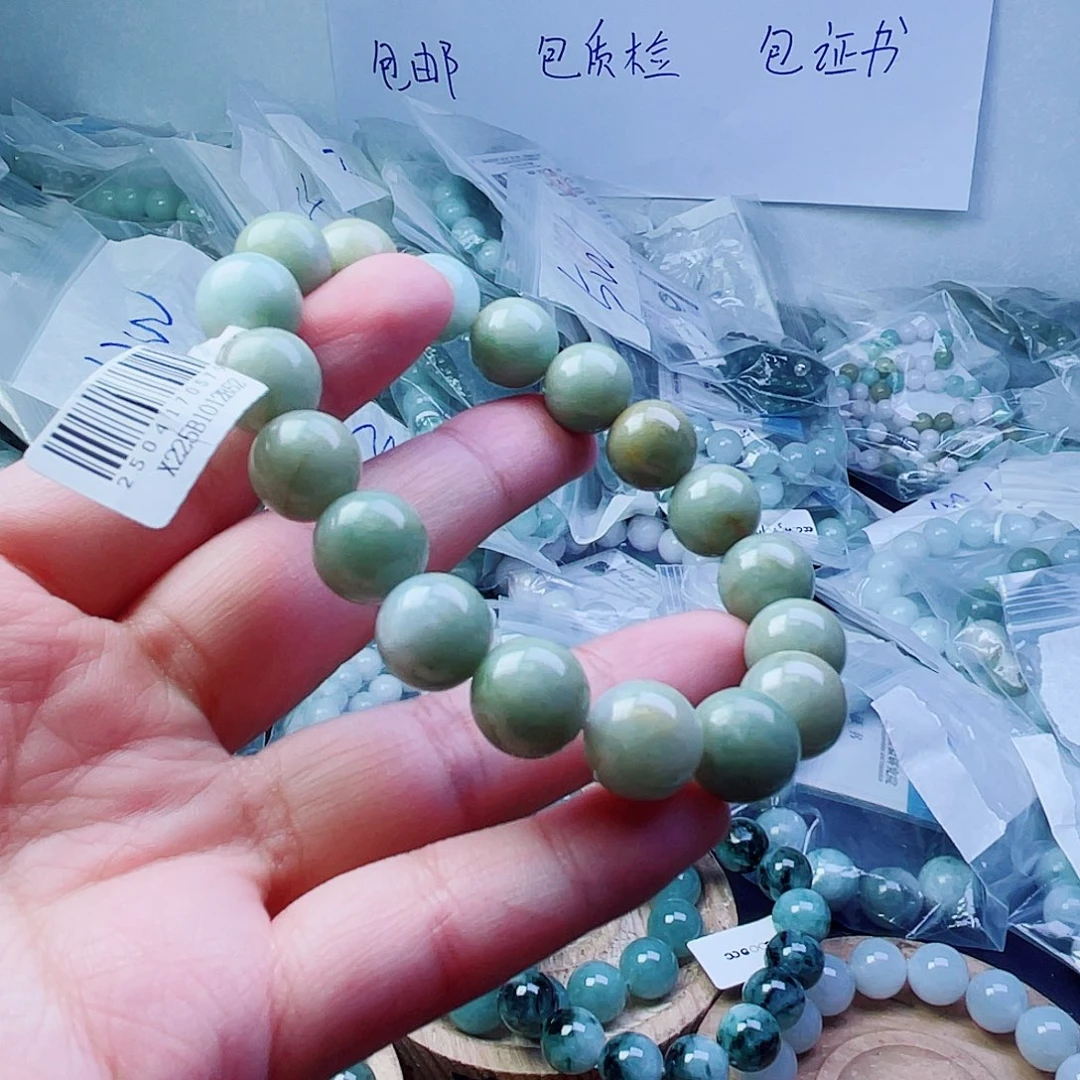未镶嵌手链翡翠珠串