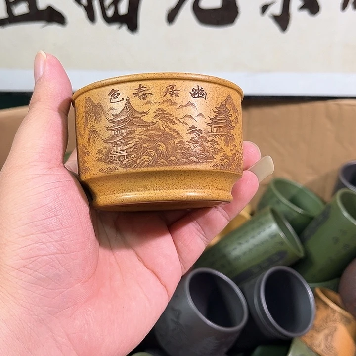 茶杯紫砂全手工紫砂主人杯