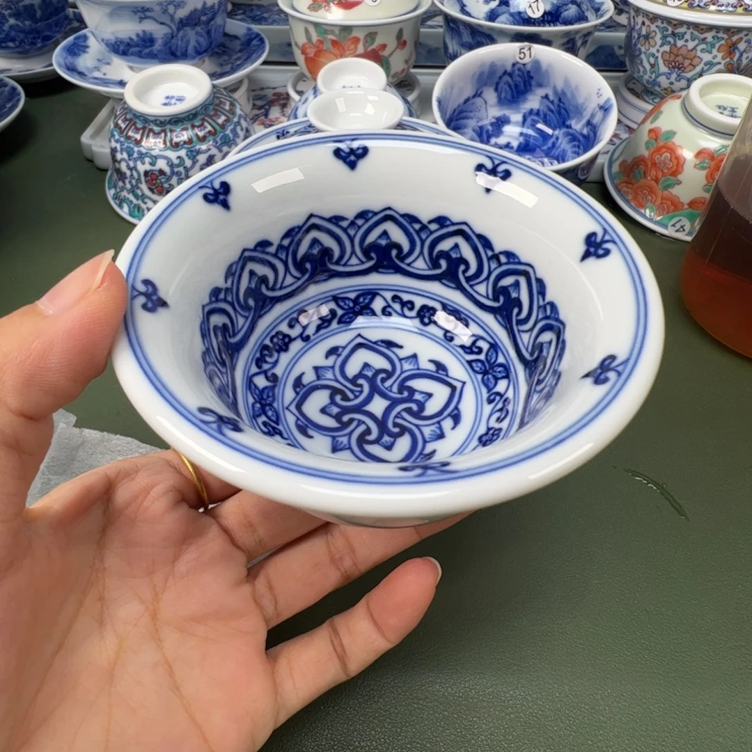 陶瓷景德镇纯手工纯手绘茶具木木28