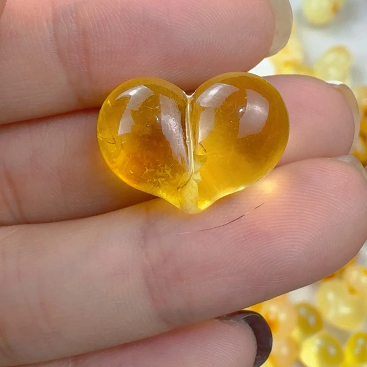 蜜蜡未镶嵌珠宝奇石微粉 20×14.4×10.3mm