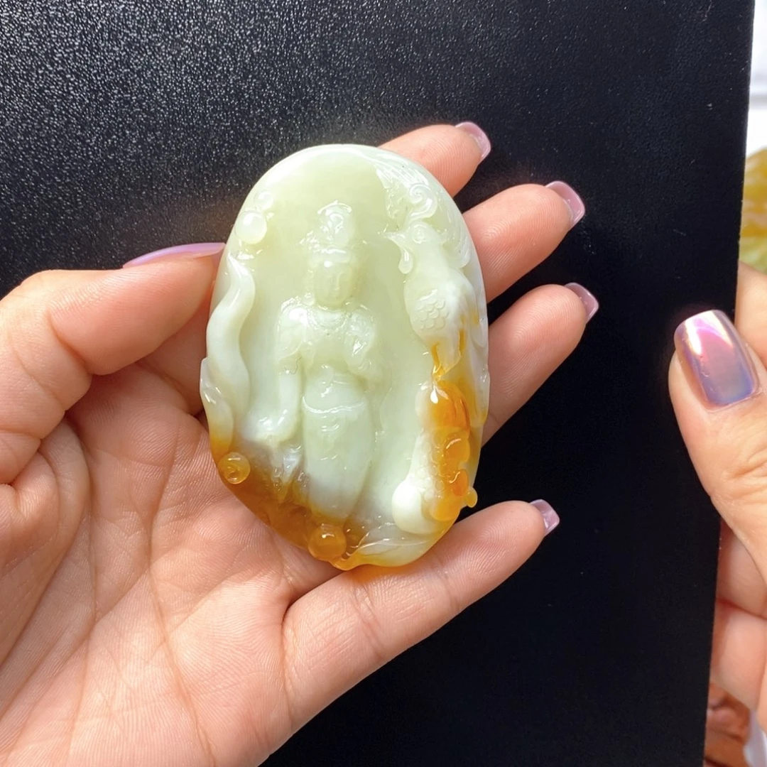 蛇纹石玉颈饰未镶嵌孤*直