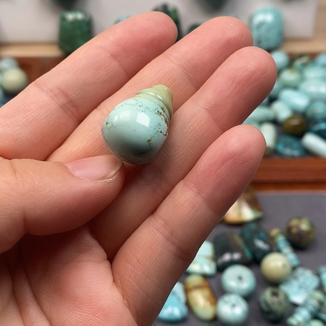 绿松石珠宝奇石未镶嵌莫*叨