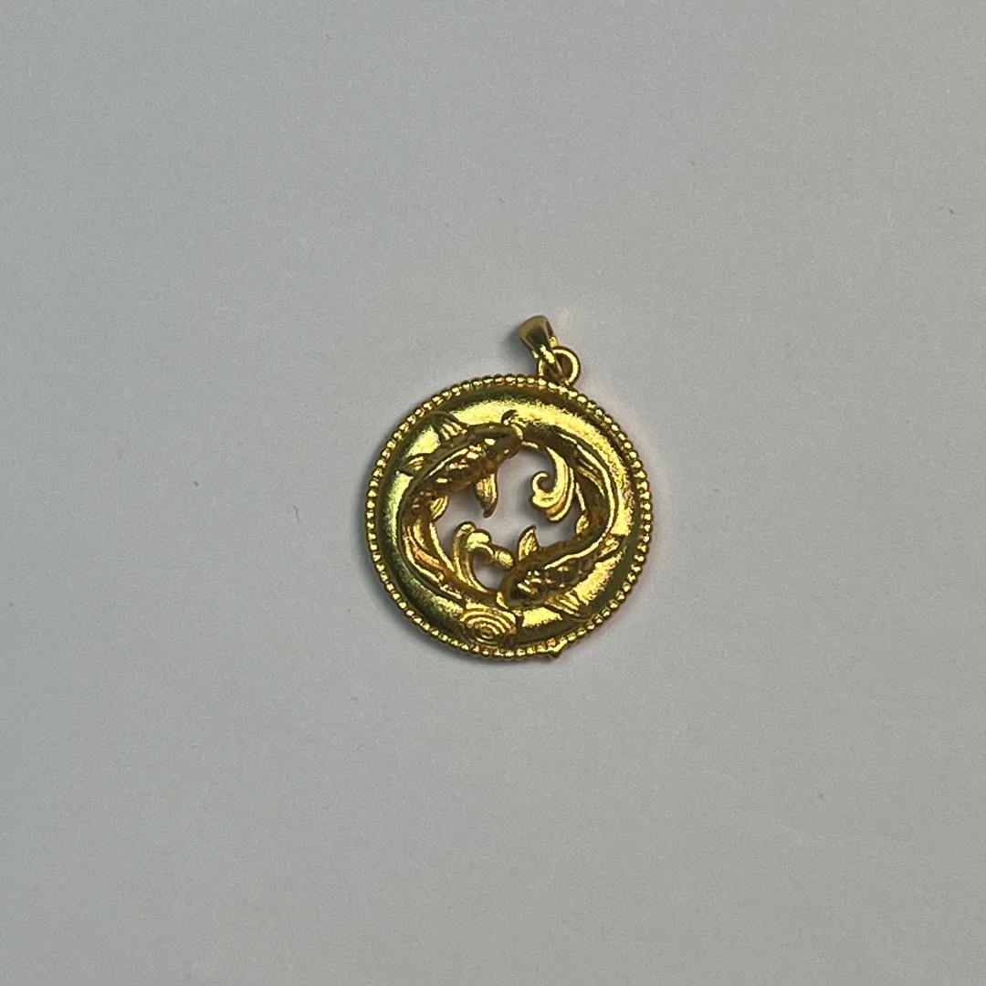 吊坠 古埃臻藏时尚锦鲤平安扣-S229