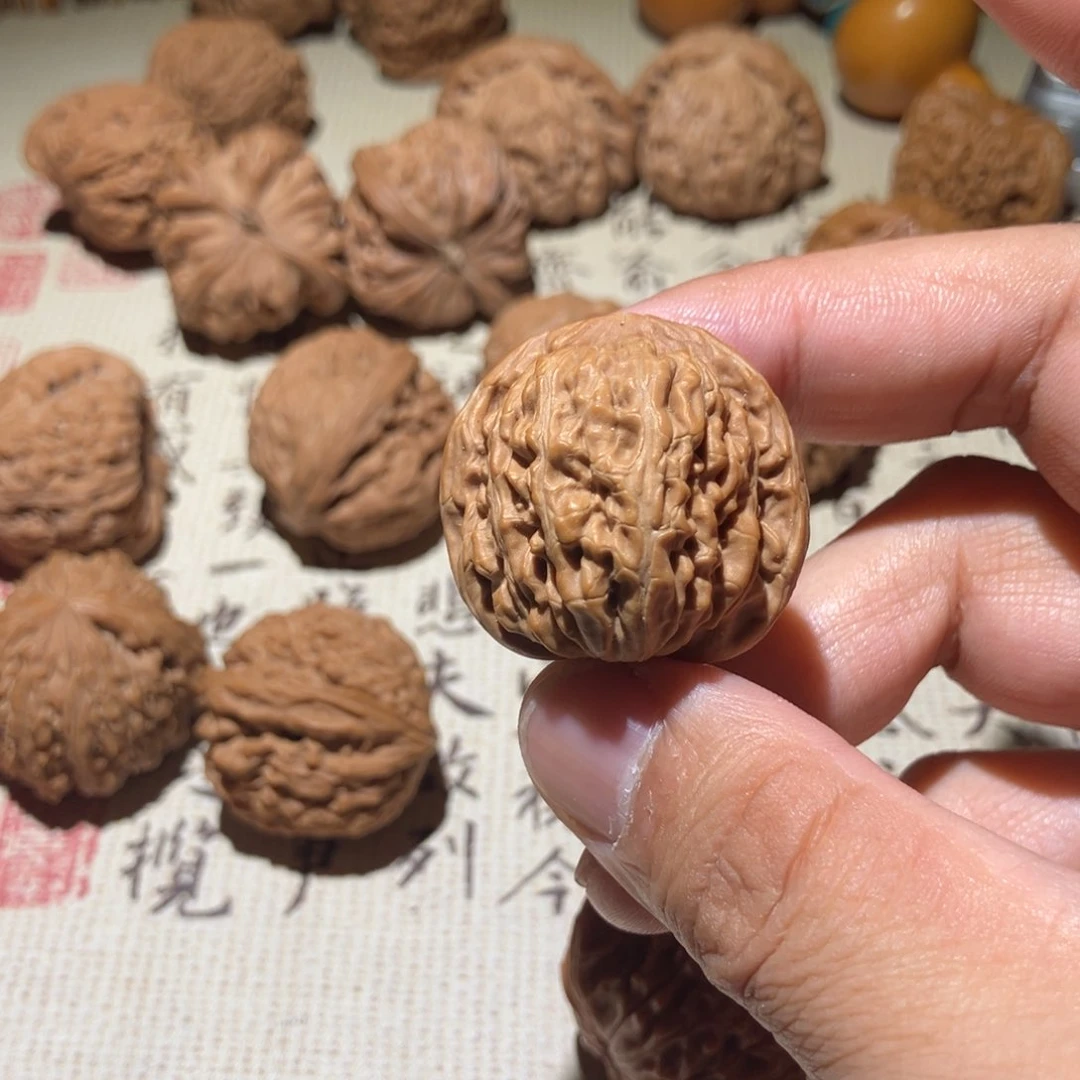 文玩核桃吊坠小*四座楼手捻手捏对