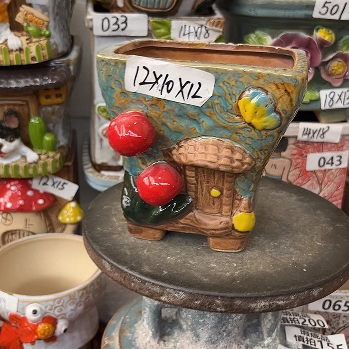 粗陶材质多肉花盆