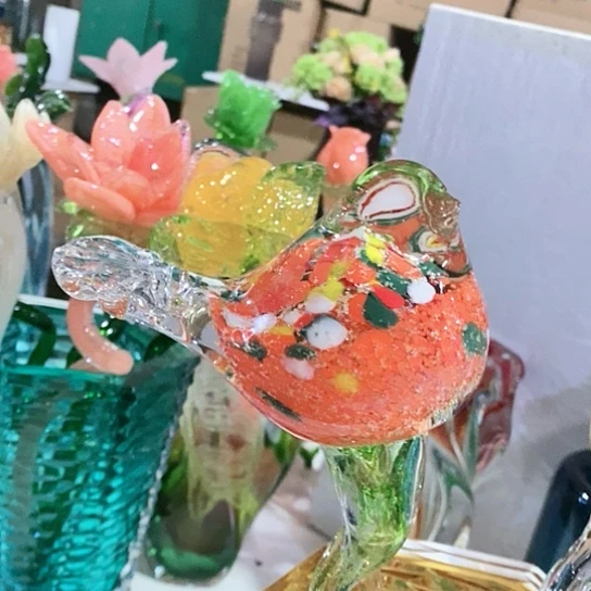 琉璃花瓶高45厘米来9厘米