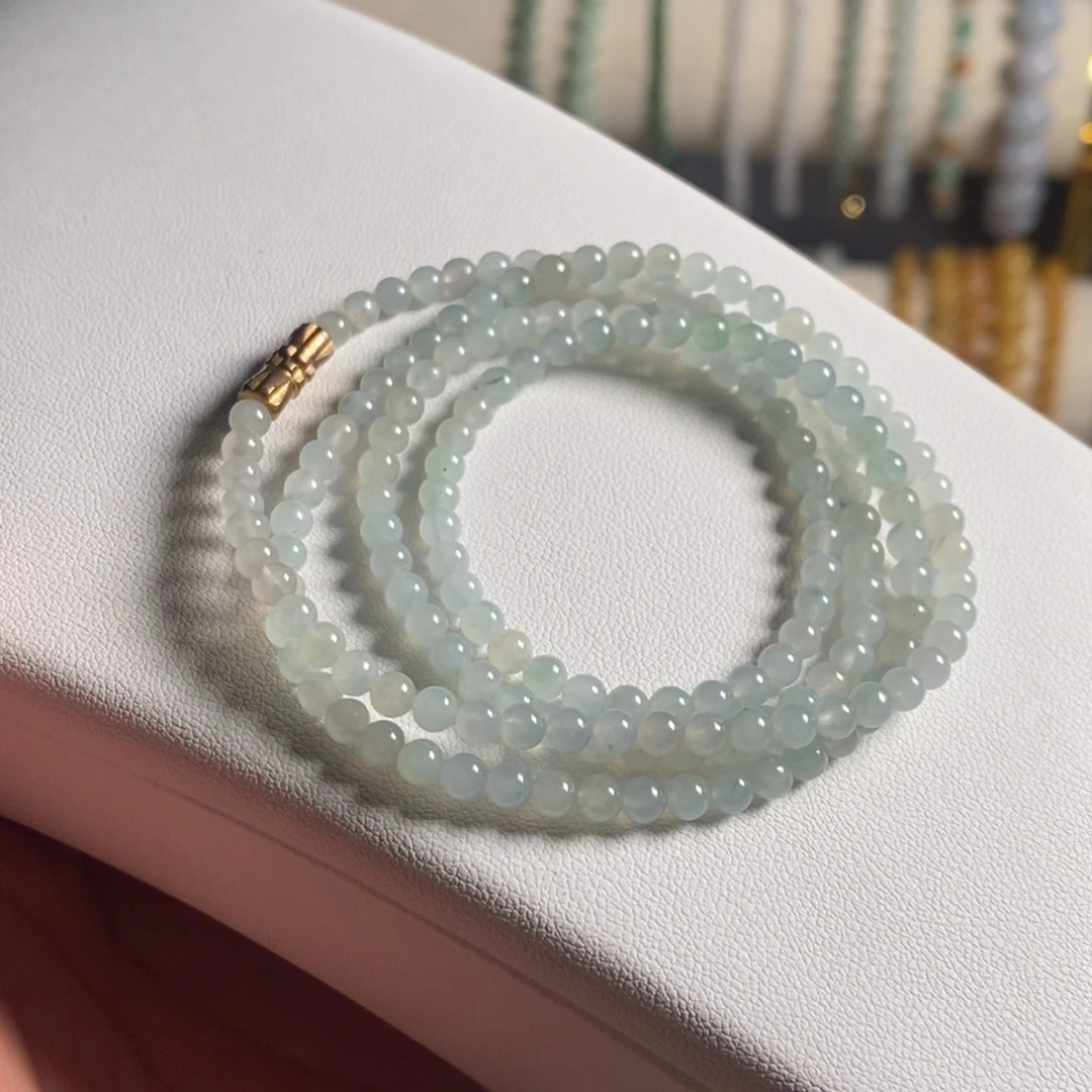 定制翡翠未镶嵌37 缅甸翡翠A货卡3.8