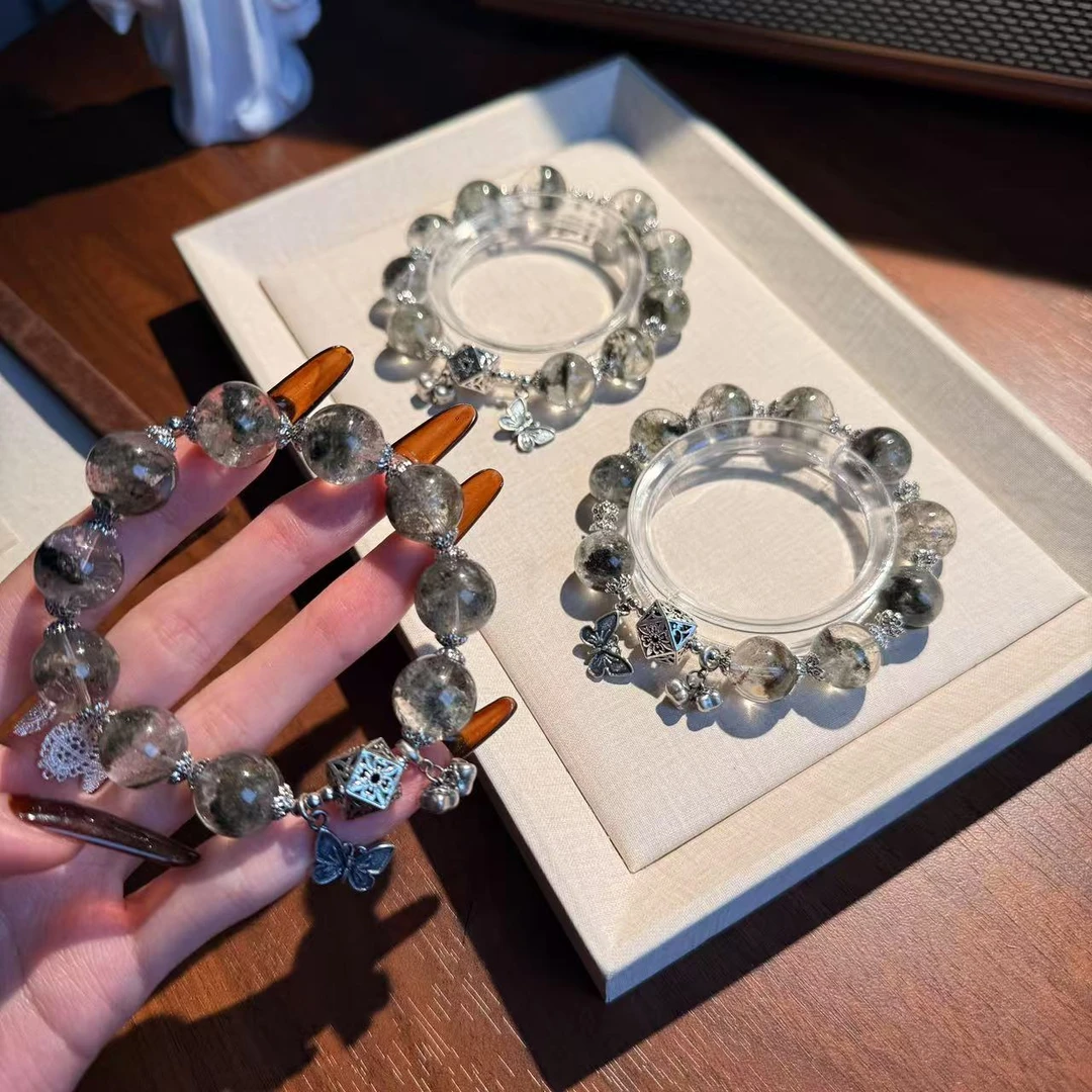 绿幽灵水晶手串手链 颜色微差多样性发其一ZF389